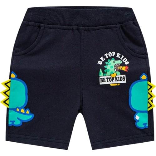 Bambino New Year 2021 Summer Short Pants Baby Boy 2-7Years Children Dinosaur Clothing Kids Boy Shorts Beach Shorts Sport Shorts