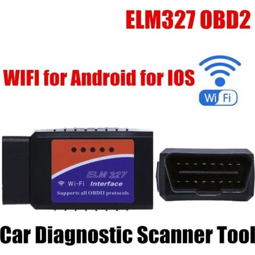 Free Shipping fit for Android WIFI Mini ELM327 OBD car Diagnostic Scanner tool code reader tester hot sale