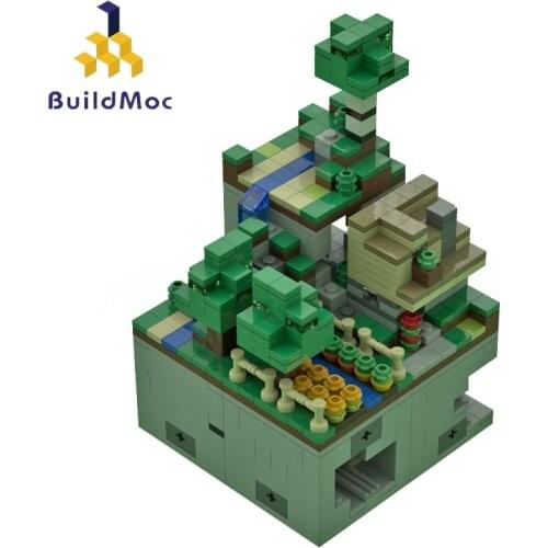 Buildmoc My World Mountain Forest Wooded hills (1:125 scale) Adventure Game World Building Blcoks Kid Toys Compatible 21102