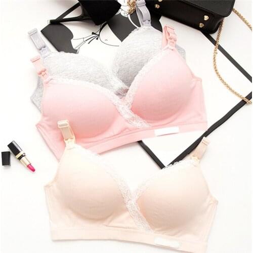 Wirefree Nursing Maternity Bra Clothing Cotton Breastfeeding Bra For Pregnant Women Pregnancy Breast Sleep Underwear