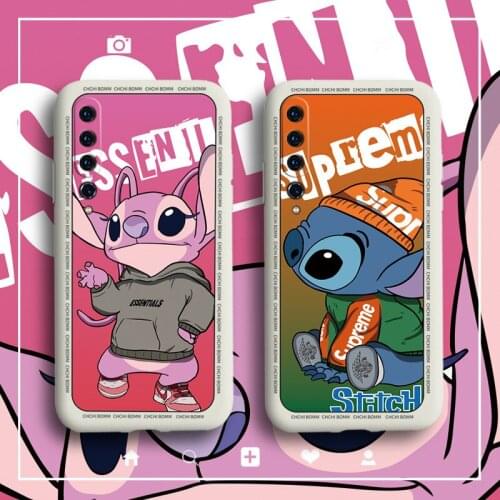 Disney Tide Brand Stitch Is Suitable for Xiaomi 11 Liquid Silicone Mobile Phone Case Xiaomi 9 10 All-inclusive Lens Case 11pro