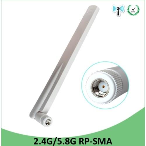 5pcs 2.4GHz 5GHz 5.8Ghz Antenna 8dBi RP-SMA Connector Dual Band 2.4G 5G 5.8G wifi Antena aerial SMA female wireless router