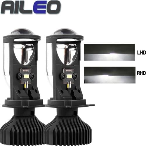 H4 9003 LED Car/motorcycle Mini Bi-LED Projector Headlight Lens 90W 6500K LED H4 Headlamp Retrofit LHD/RHD Car Lights 12v 24v