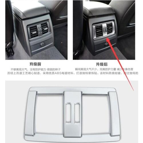 Chrome Interior Rear Seat Air Vent Cover Trim Decoration For BMW 3 4 Series GT F30 F34 2013-2018 Car Accessory