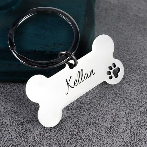 Custom Personalized Pet Collar ID Tags For Small and Large Dog Cat ID Tags Name Collars Stainless Steel Nameplate French Bulldog