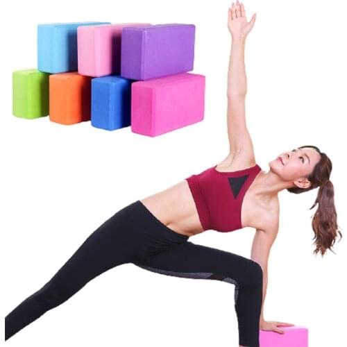 EVA Yoga Block Gym Home Dance Pilates Foam Brick Stretch Training Bodybuilding Equipment Multicolor Fitness Exercise Supplies