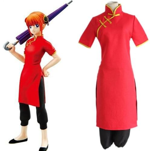 Anime GINTAMA Cosplay Costume Kagura Uniform Cosplay Costume Silver Soul leader Cosplay Costume Halloween Carnival Party Cotume