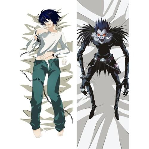 Anime pillowcase Death Note Characters cool boy L.Lawliet otaku Dakimakura throw pillow cover hugging body pillowcase