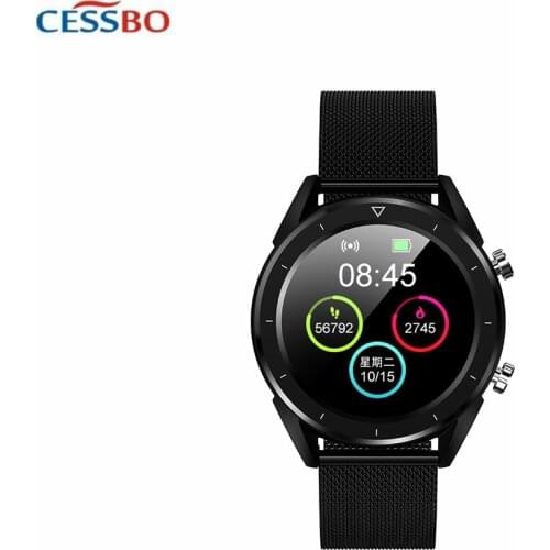 Round Screen NRF52832 Smart Wristband Watch Phone Multi-Sport Mode Walking Running Cycling Swimming Hiking Basketball Badminton