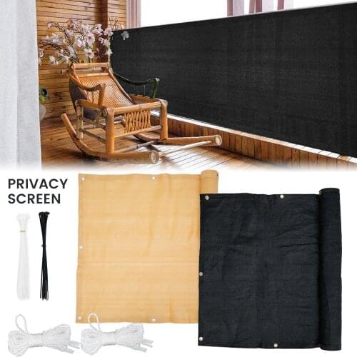 Outdoor Balcony Privacy Screen Garden Awning Canopy Patio Cover Swimming Pool Anti-UV Protected Cloth Sunscreen Sun Shade Net