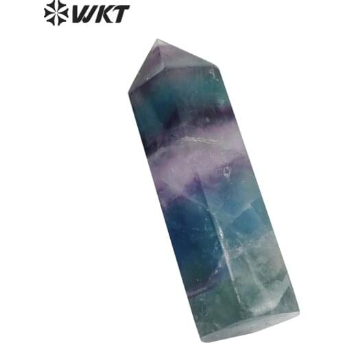 WT-G220 5pcs/lot Unique Fluorite Stone for Jewelry Making , Healing Crystal Fluorite Point Stone Pillar Column Stone Wholesale