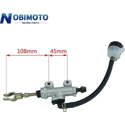 Motorcycle Sportbike Pit Bike Rear Foot Brake Hydraulic Master Oil Cylinder Pump With Reservoit ATV Quad Dirt Pit Bike 2DS-141