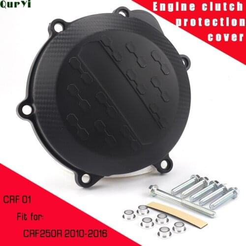 Motorcycle Clutch Cover Protection Cover Fit For HONDA CRF250R CRF 250R 2010 - 2016 Free shipping