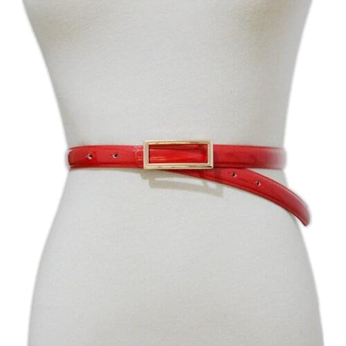 Luxury Brand 2020 Korean Fashion Lady Pu Lather Thin Belt 3 Wild Faux Leather Dress Skirt Belt Bg-1415