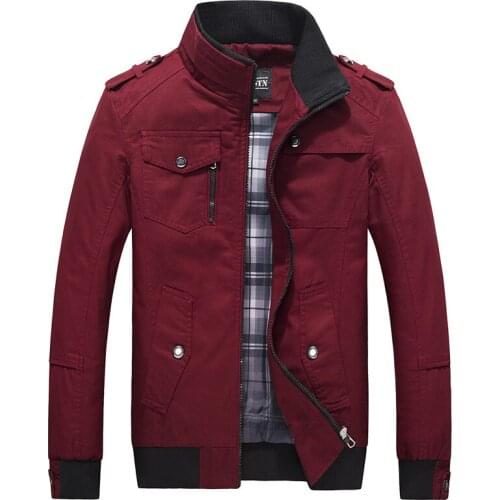 2020 Casual Mens Bomber Jacket Spring Army Military Jacket Black Men Coats Winter Male Outerwear Autumn Overcoat 5XL