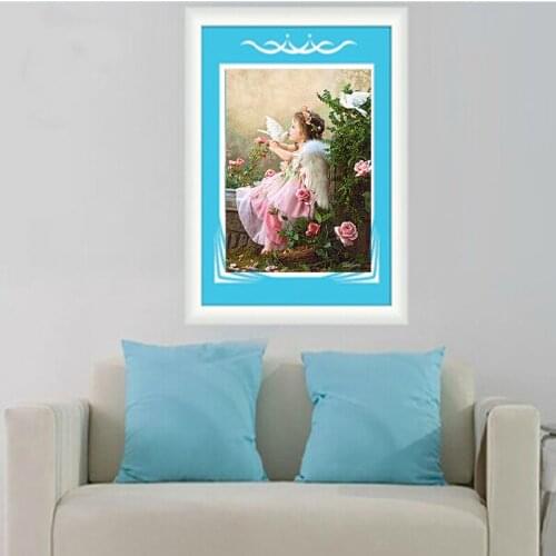 Diamond Embroidery Diy Diamond Painting Cross Stitch Kits Diamond Mosaic Angel kiss Full Square Diamond Embroidery RS143