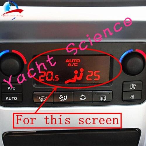 Car Air Conditioning Pixel Repair Air Conditioning ACC Information Monitors Screen for Peugeot 207 red led display