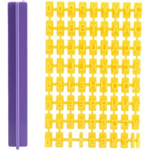 English Alphabet Numbers Symbol Seal Pressing Die Kitchen Baking Decor Printing Cake Set DIY Baking Biscuits Tool Fondant M F2X0