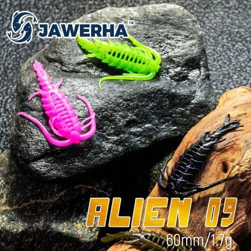 JAWERHA 5pcs Leurre Souple Silicone Baits Fishing Bait Soft Lures For Fishing Lures Artificial Baits Wobbler Pike Swimbait Pesca