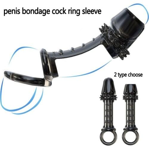 Scrotum Bondage Lock Ejaculation Cock Ring Penis Sleeve Delay Cbt Bdsm Sex Tools For Men Dick Ring Adult Erotic Toys