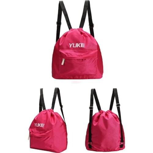 Lightweight Dry Wet Separated Swimming Bag Waterproof Drawstring Backpack Pool Beach Travel Gym Bags with Wide Straps