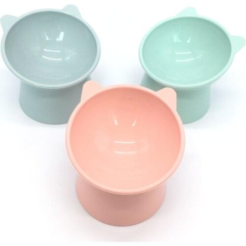 Cat Bowls Single Pet Bowls With Raised Stand Pet Food and Water Feeder For Cats Dogs Feeders Pet Products Cat Bowl
