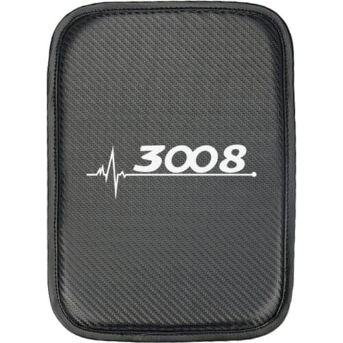 Car Armrest Pad Covers Storage Protection Cushion for Peugeot 3008 accessories