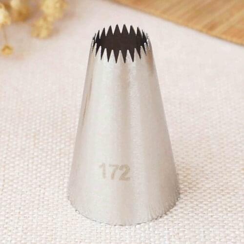 #172 Medium Size Cream Nozzle Cake Decorations Icing Piping Pastry Tips Cupcake Bakeware Tools Fondant Cookies Tools