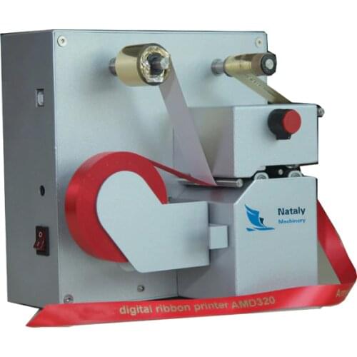 NDL-320 roll to roll carbon color silk ribbon printer grosgrain ribbon printing