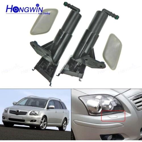 New Headlight Washer Nozzle Actuator Pump Headlamp Cleaning Water Spray Jet Cover Cap For Toyota AVENSIS T25 2006 2007 2008