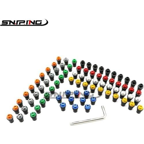 Front Screws for Suzuki GSX750 GSX600F Katana 97 98 99 00 01 02 03 high qualit Scooter Windshield Bolt Kits M5 Screw Kits 10PCS