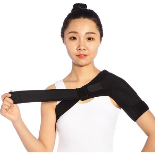 Shoulder Support Single Shoulder Brace Guard Single Shoulder Support Back Brace Guard Strap Wrap Belt Gym Sports Protection Band