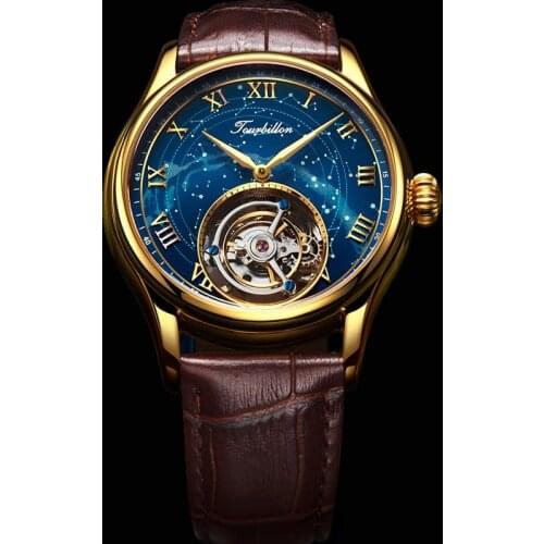 AESOP Top Luxury Watch for Men Real Tourbillon Skeleton Mens Mechanical Watches Man Clocks Tourbillon Waterproof Watch relogios