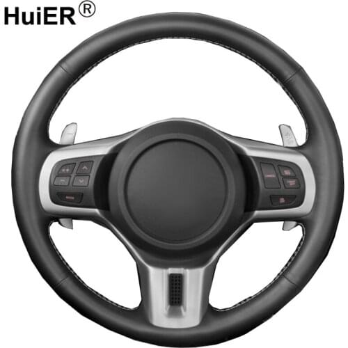 Hand Sewing Car Steering Wheel Cover Volant Braid on the Steering wheel Funda Volante For Mitsubishi Lancer 10 EVO Evolution