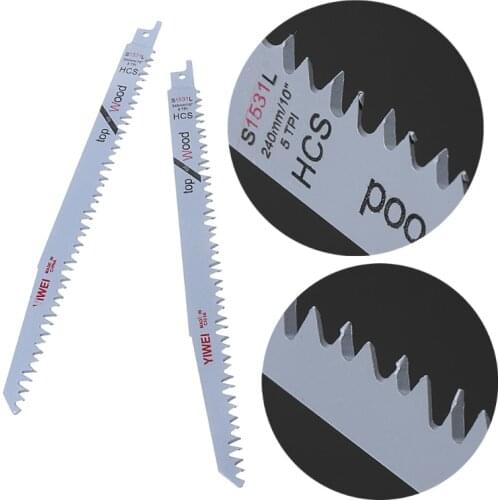 2pcs S1531L Reciprocating Sabre Saw Blades 9.5" 240mm For Cutting Metal Wood G8TB