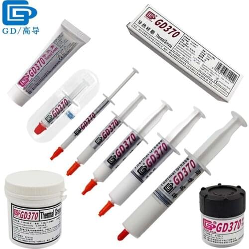 Net Weight 1/3/7/15/30/100/150 Grams White GD370 Thermal Conductive Grease Plaster Paste Heat Sink Compound for CPU SSY ST CN