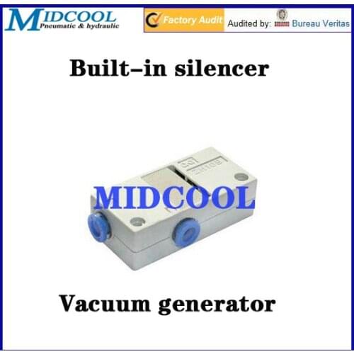 Port 6mm 23.5L/min vacuum generator pump ZH07BS-06-06 with silencer -88kPa one touch box type contact pipe