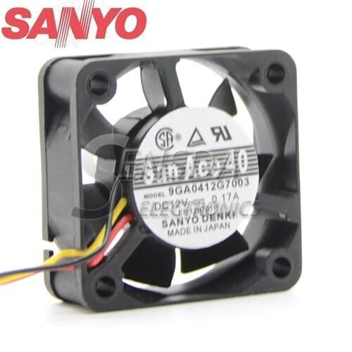 For Sanyo 9GA0412G7003 12V 0.17A server inverter cooling fan