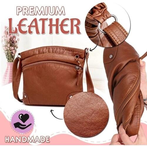 New Multi-Compartment PU Leather Bag Soft Leather Crossbody Shoulder Bag Women