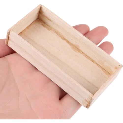 1pc 1:12 Dollhouse Miniature Mini Wooden Vegetable Fruits Basket Furniture Accessories DIY Toys for Kids Baby