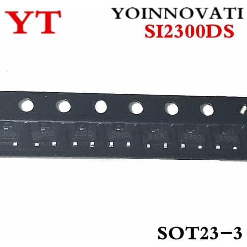 100pcs/lot SI2300 SI2300DS 2300 SOT-23 3.6A 30V IC Best quality