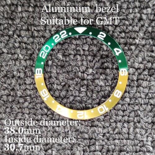 38mm Bezel Watch Parts Aluminum Bezel Fit GMT 40mm Watch Case Premium Quality Watch Accessories