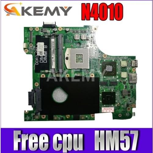 Akemy N4010 Mainboard For Dell Inspiron 14R N4010 CN-0951K7 0951K7 motherboard DAUM8CMB8C0 CN-0M2TVP 0M2TVP HM57 with video card