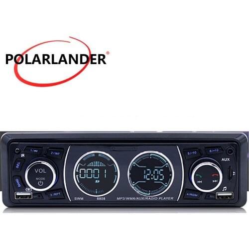 Support Bluetooth Stereo 1 Din Car Radios Dual USB TF AUX FM Hands Free Calling 4 Inch 8808 MP3 Music Player