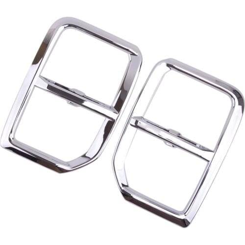 Beler 1 Pair Car Front Fog Light Cover Trim Frame Fit For Mitsubishi ASX RVR 2020 Silver ABS