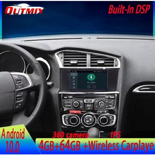 Carplay For Citroen C4 C4L DS4 2012 2013 2014 2015 2016 Android 10 Screen Player GPS Auto Audio Stereo Radio Recorder Head Unit