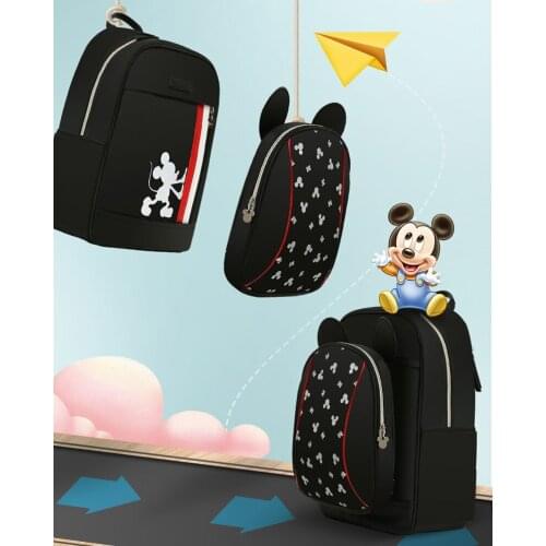 Disney Baby Diaper Bag USB Wet Bag Warm Cute Mummy Maternity Nappy Diaper Stroller Insulation Travel Backpack Mickey Minnie Pram