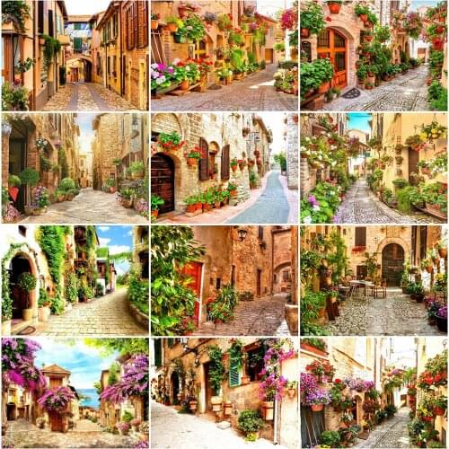 EverShine DIY Diamond Painting Full Drill Square Landscape Diamond Mosaic Street Cross Stitch Embroidery City Handmade Hobby