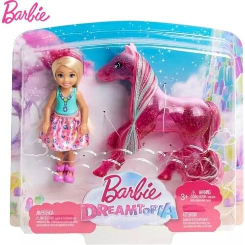 Barbie Doll Original Dreamtopia Unicorn Fairy Tale Suit Girls Toys Kids Play House Pony Baby Dolls Toys for Girls Juguetes Gifts