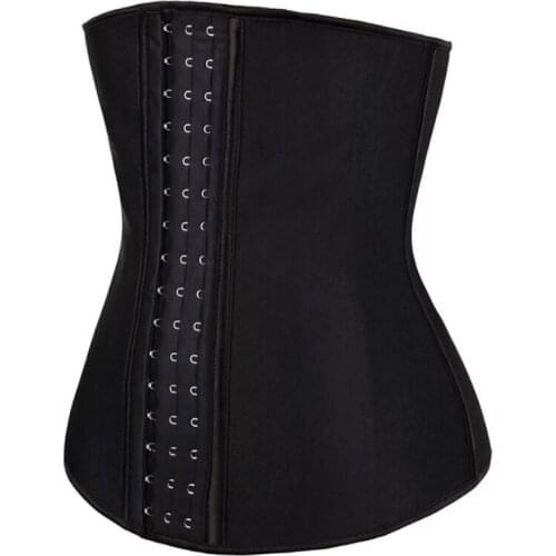 Latex Waist Trainer 9 Steel Bone Shapers Corset Women Binders Modeling Body Shaper Colombian Girdles Slimming Belt